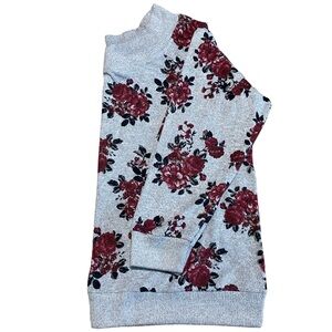 No Frills Los Angeles Floral Long Sleeve lightweight sweatshirt, 3X